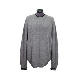 Eddie Bauer Crew Neck Sweater Men's XL Heather Gray Tight Knit Casual‎